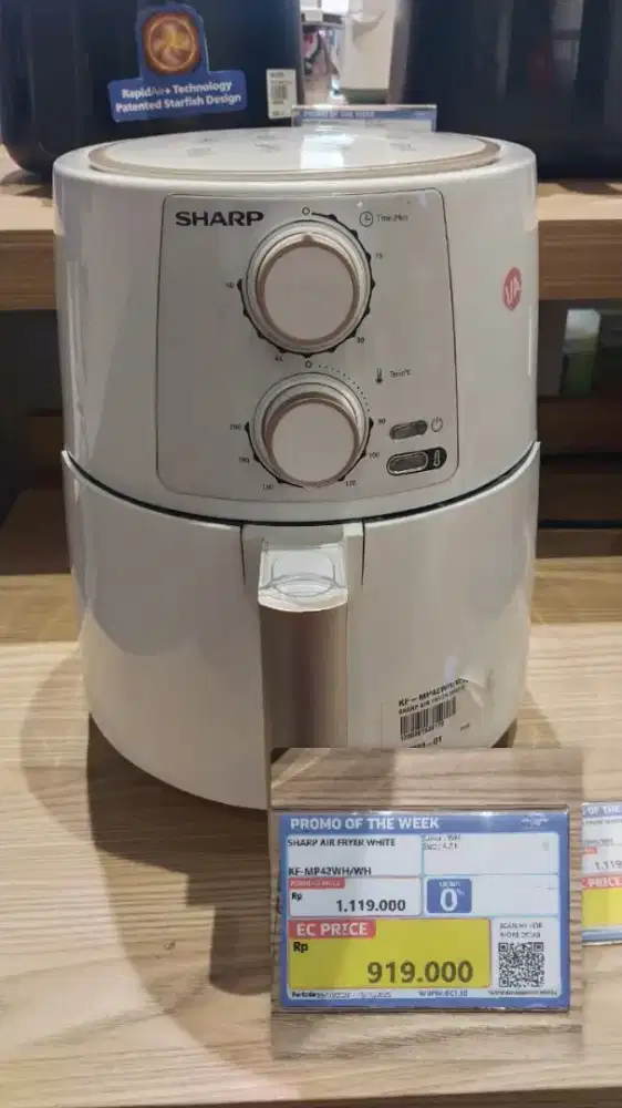 sharp air fryer white
