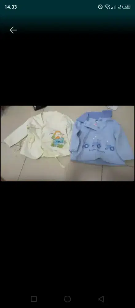 Baju celana new born hingga 3 4th