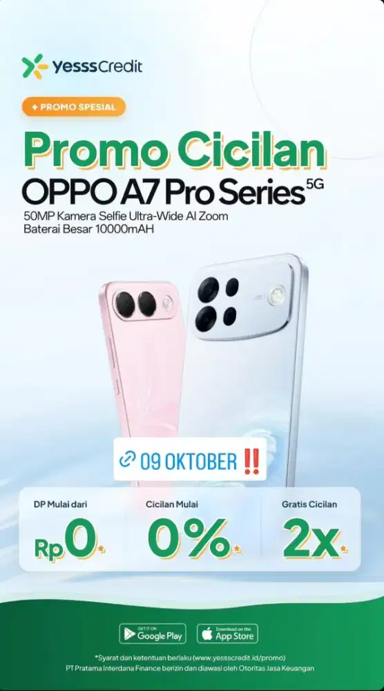 OPPO A7 PRO PROMO KREDIT BUNGA RINGAN