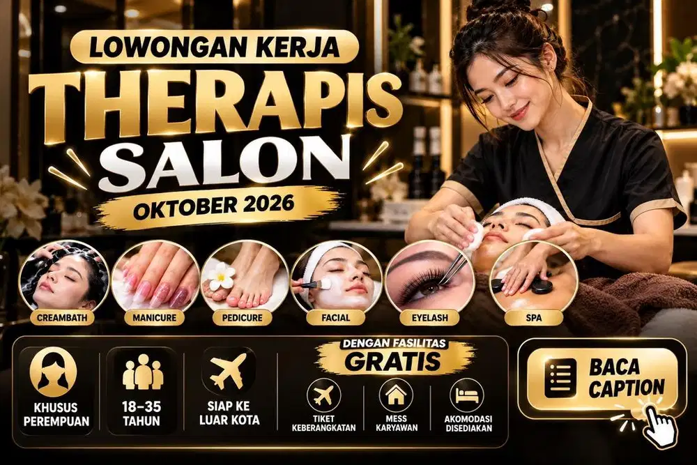 LOWONGAN KERJA THERAPIS SALON BERPENGALAMAN
