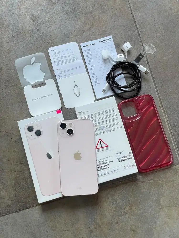 iPhone 13 128gb Pink iBox Resmi Fullset Ori