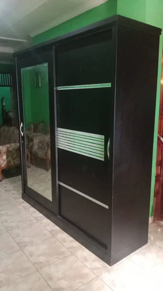 jual lemari pakaian plus cermin