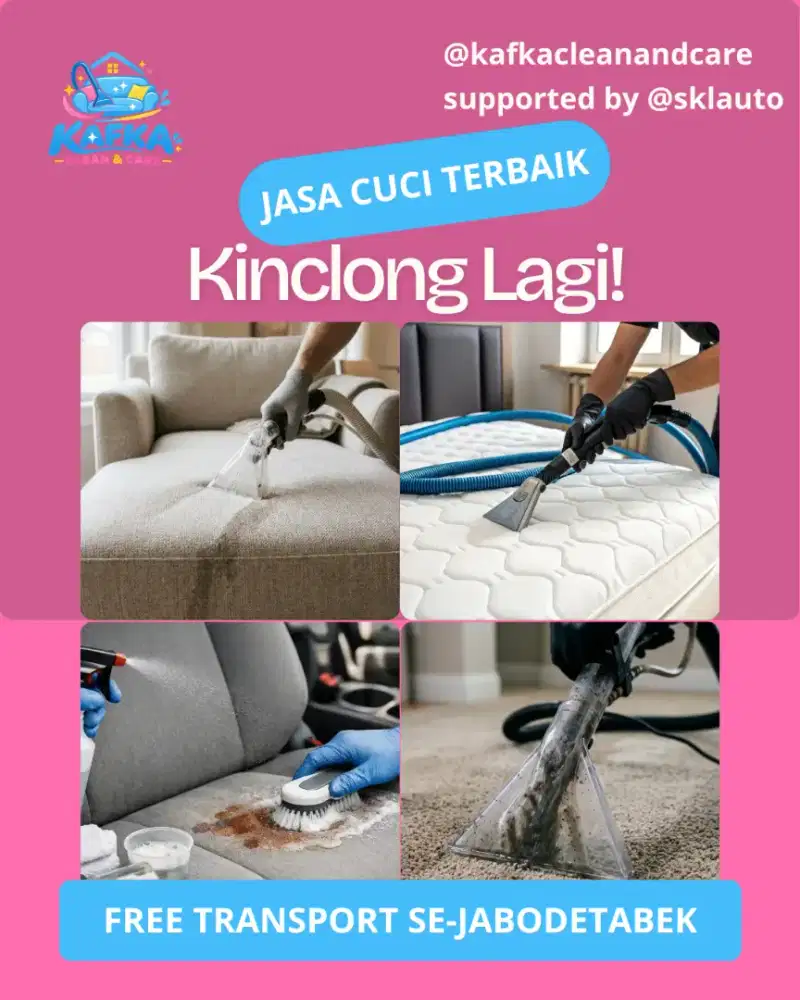 Jasa cuci springbed, sofa, karpet, kursi dll