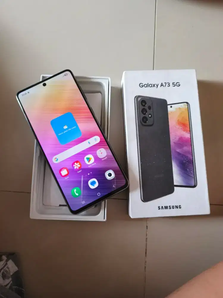 Samsung A73 5G 8/256 fullset mlussss, minus ringan aja