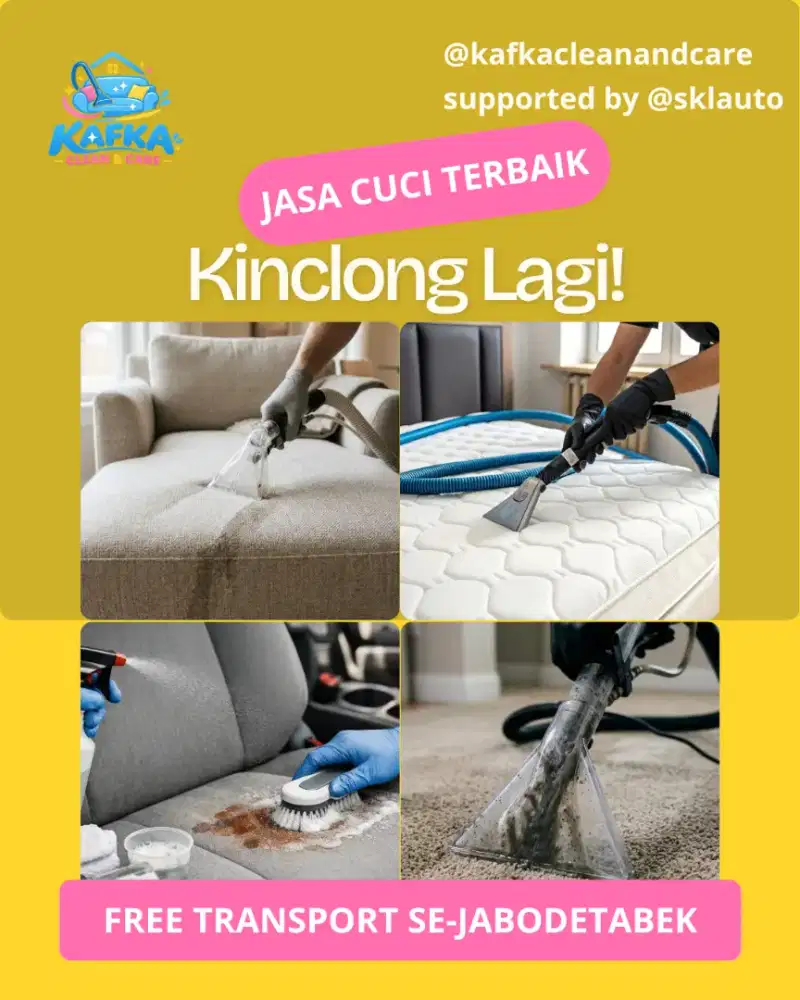 Jasa cuci kasur, springbed, sofa, karpet, kursi dll