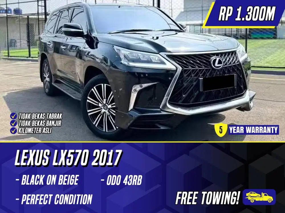 Lexus LX570 2017 NIK 2016 Black on Beige Hitam LX 570