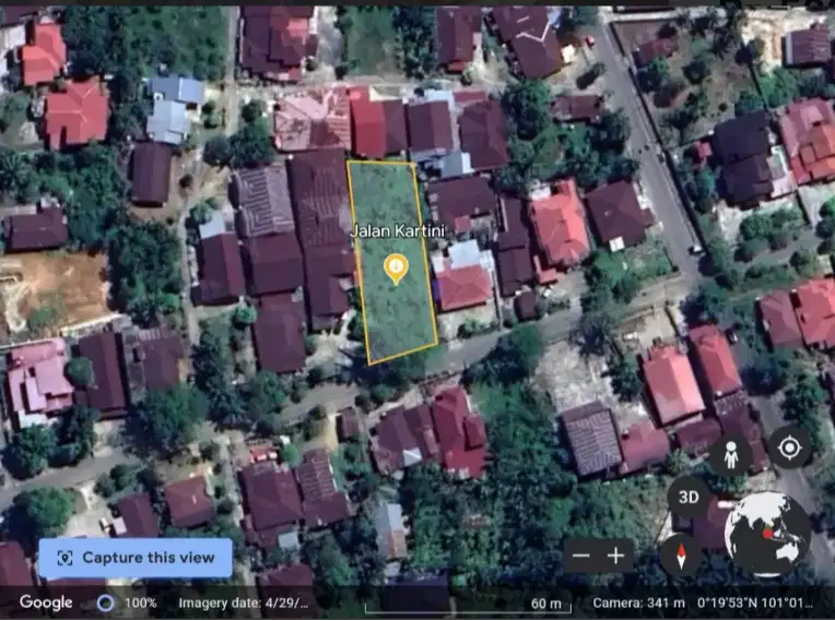 Jual Tanah SHM Strategis Kawasan Elit Kartini di dalam Kota Bangkinang