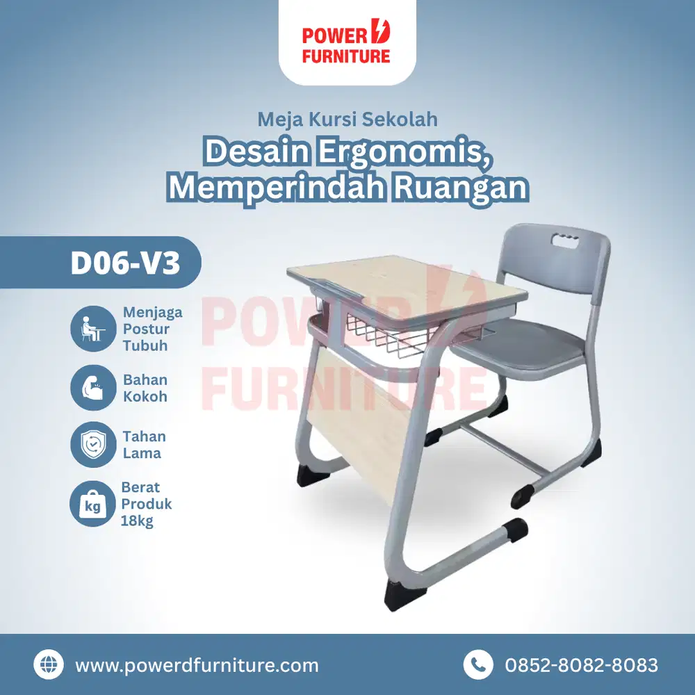 Meja Sekolah D06 v3 - Meja Kursi Sekolah | Kursi Sekolah