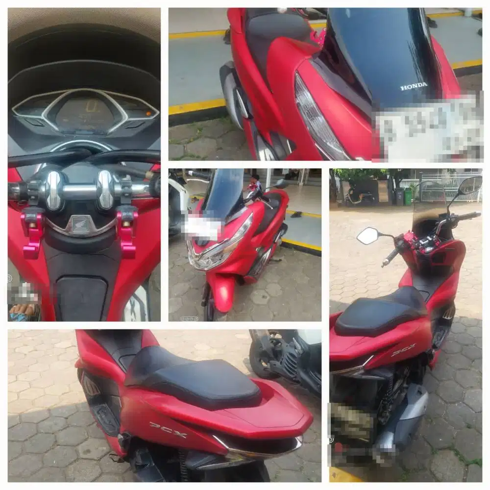 Jual Honda PCX 150 ABS 2019 Merah Doff Tangan Pertama Low KM