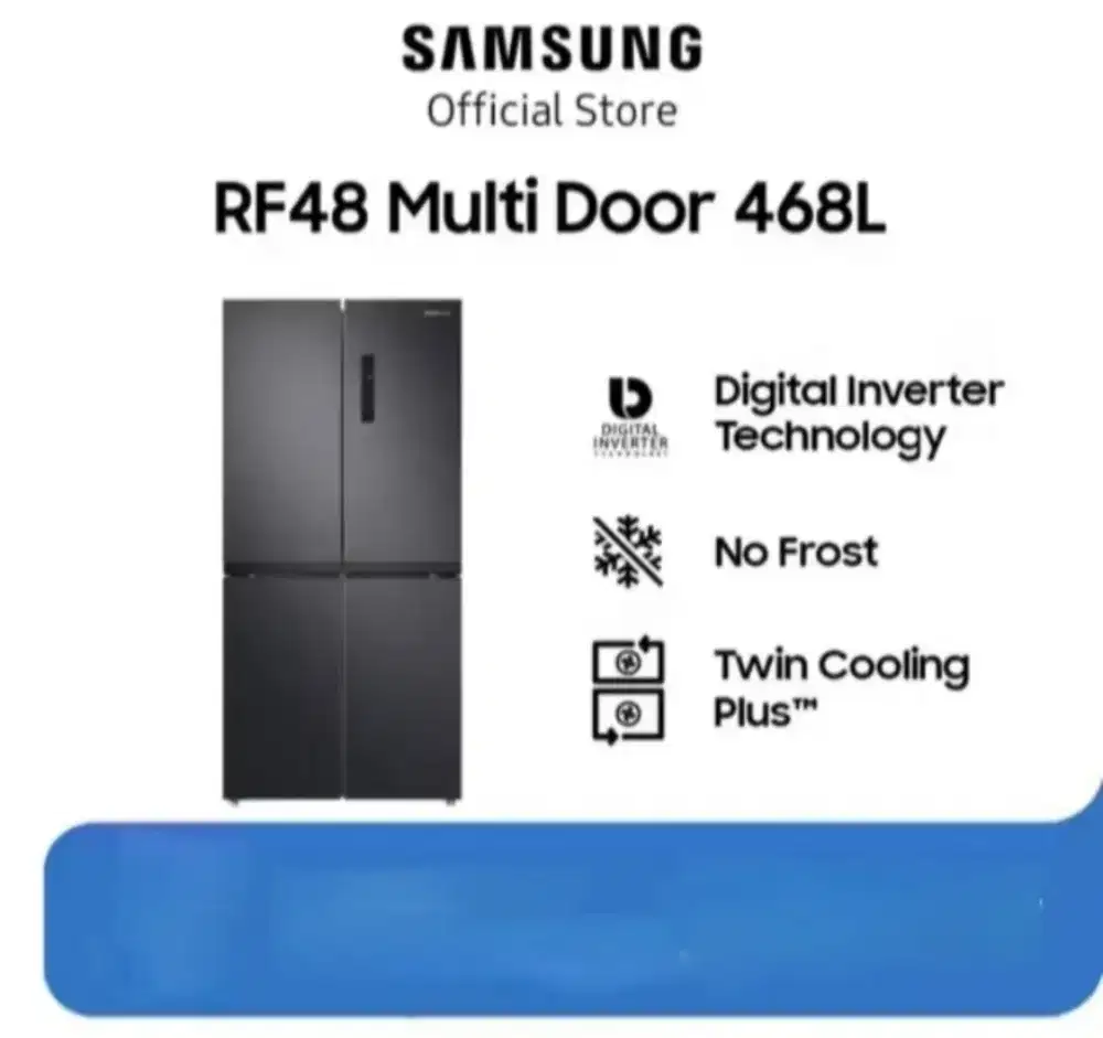 KULKAS 4 PINTU SAMSUNG TWIN COOLING PLUS RF48A4000B4/SE