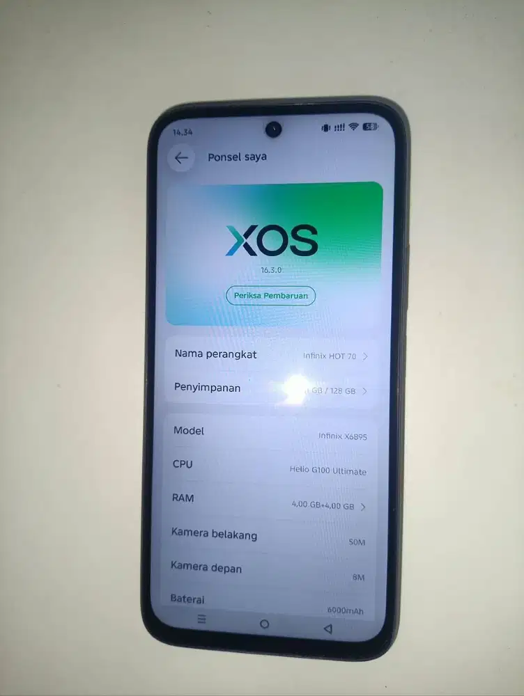 Infinix hot 70 mulus kek baru . jual CPT , cod rawa belong