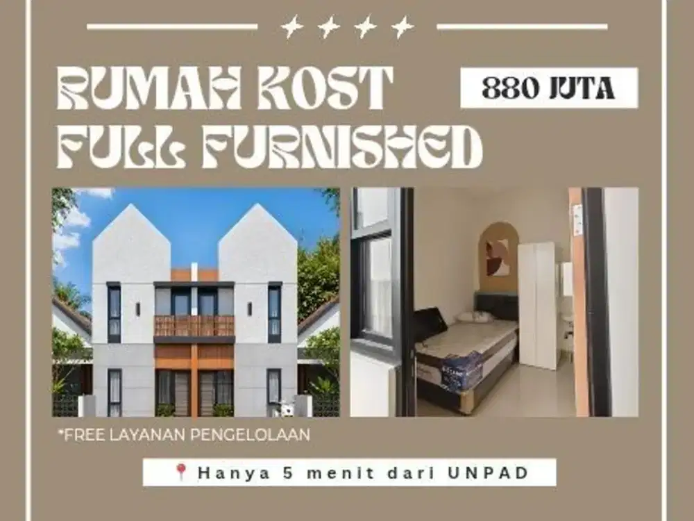 Dijual Rumah Kost Jatinangor Dekat Unpad - 800 Jutaan