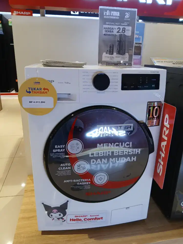 Mesin Cuci FL Sharp 7kg