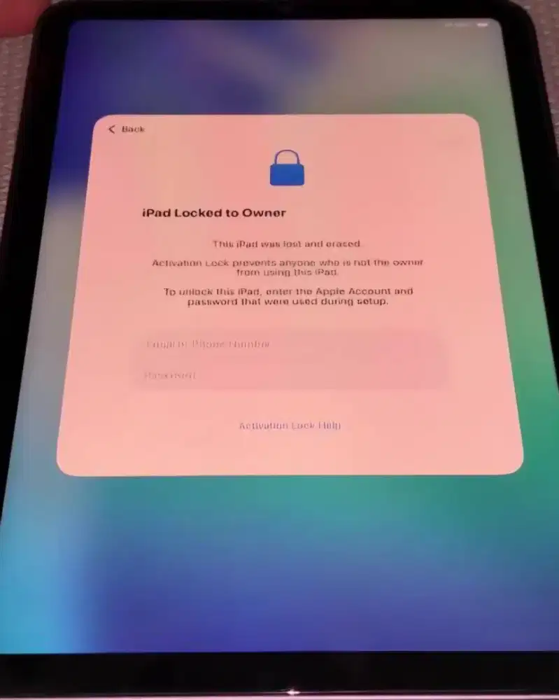 Jual Ipad A16 gen 11 lock icloud ( yang ngerti aja)