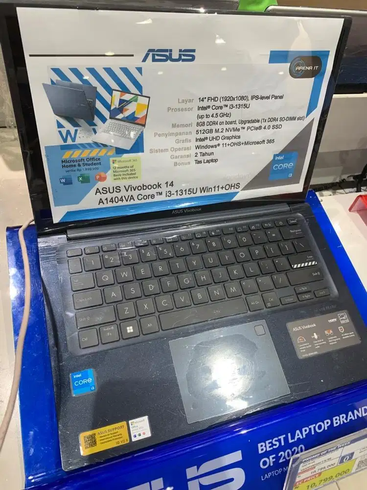 ASUS NOTEBOOK I3SSD BLUE