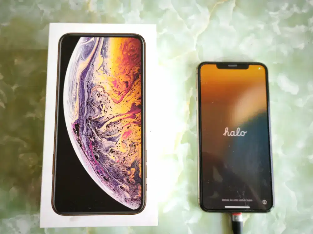 Apple iPhone XS Max Dual SIM Card 256gb Gold, tangan pertama