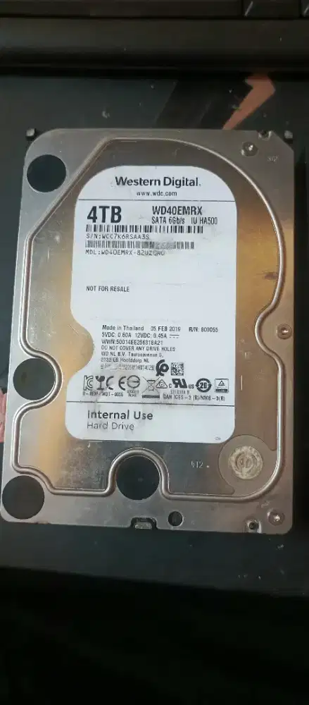 HDD 4TB Merk WD (Western Digital)