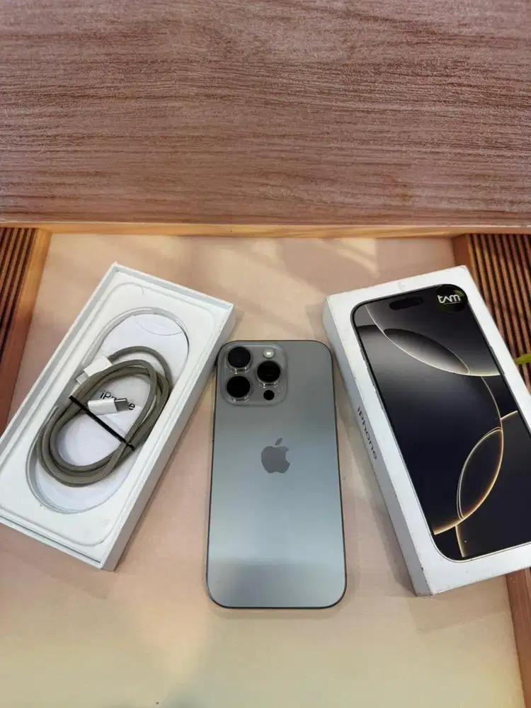 iPhone 16 Pro 256GB Natural T Ex iBox BH 89% Lengkap