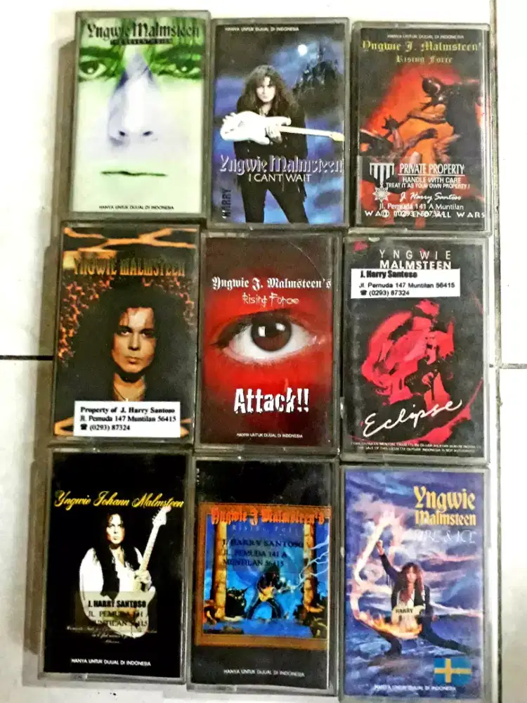 Kaset jadul rock legends
