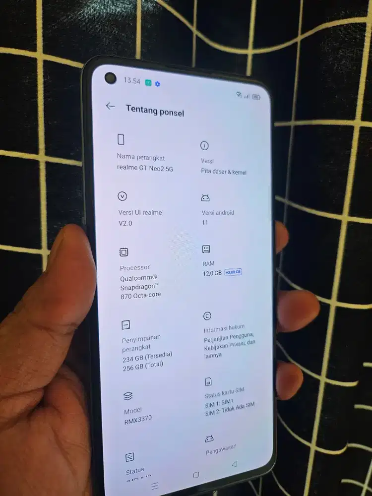 Realme Gt Neo 2 NFC 12/256GB UNIT SAJA