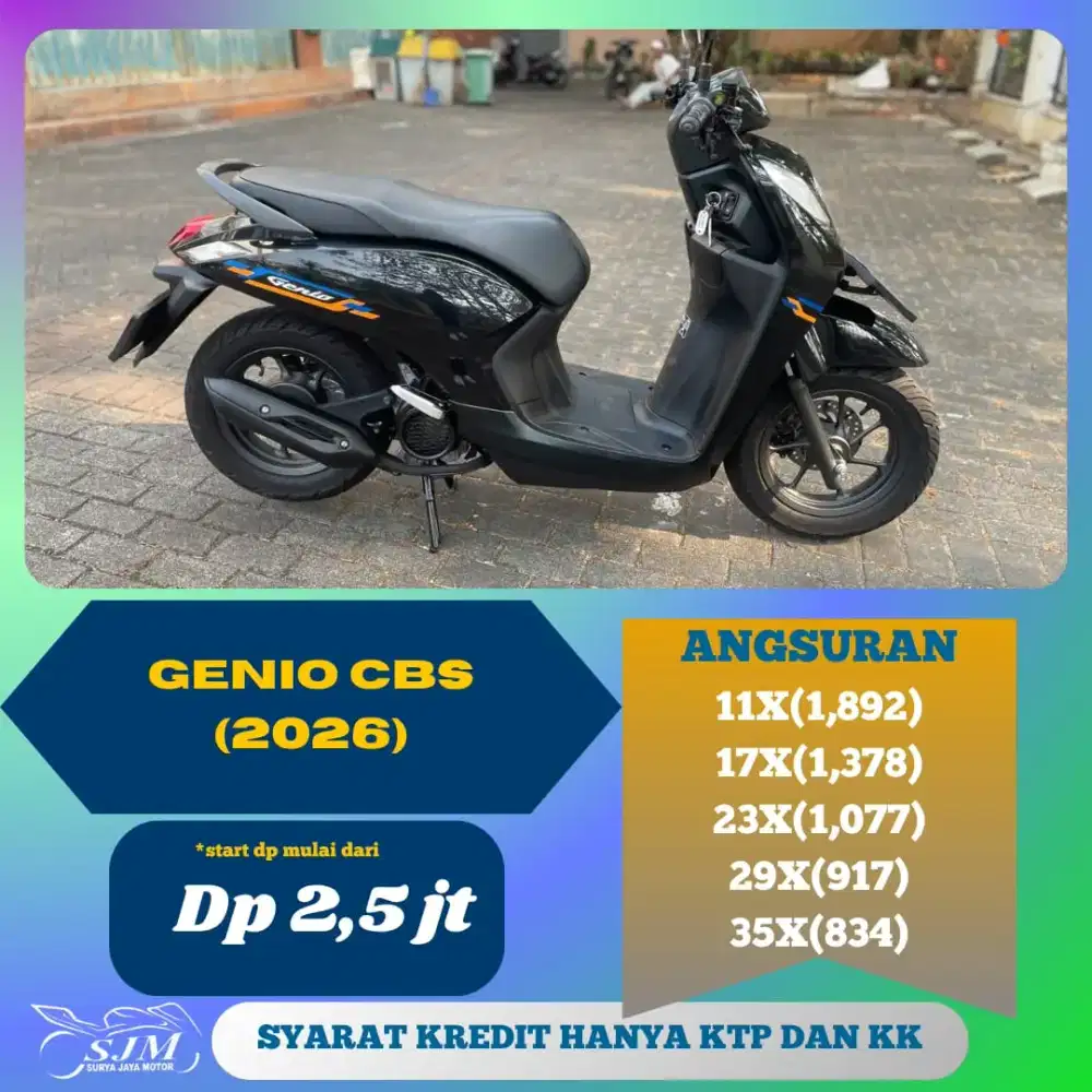 HONDA GENIO CBS 2026 MESIN HALUS
