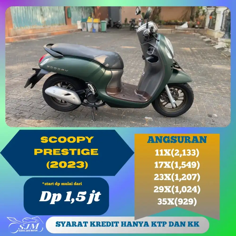 HONDA SCOOPY PRESTIGE 2023 CASH & KREDIT