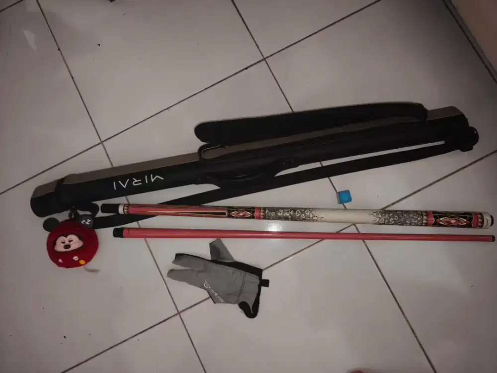 stik biliard cuppa carbon fiber warna pink type E1 black