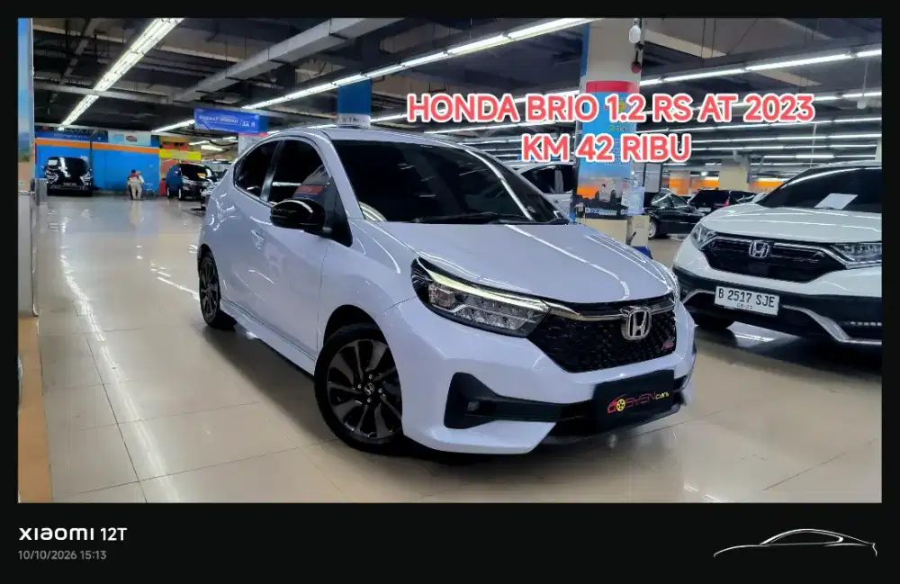 HONDA BRIO 1.2 RS AT 2023 KONDISI ISTIMEWA
