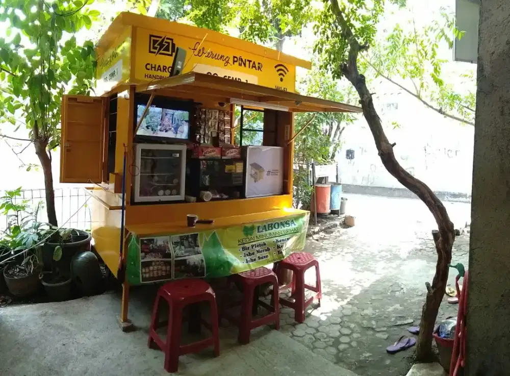 Gerobak Warung Portable Kokoh