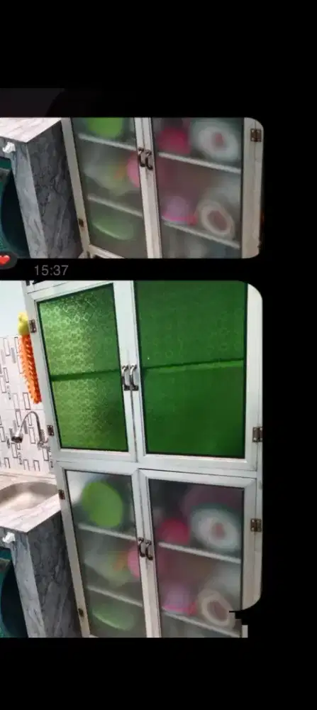 DIJUAL RAK PIRING KACA ALUMUNIUM
