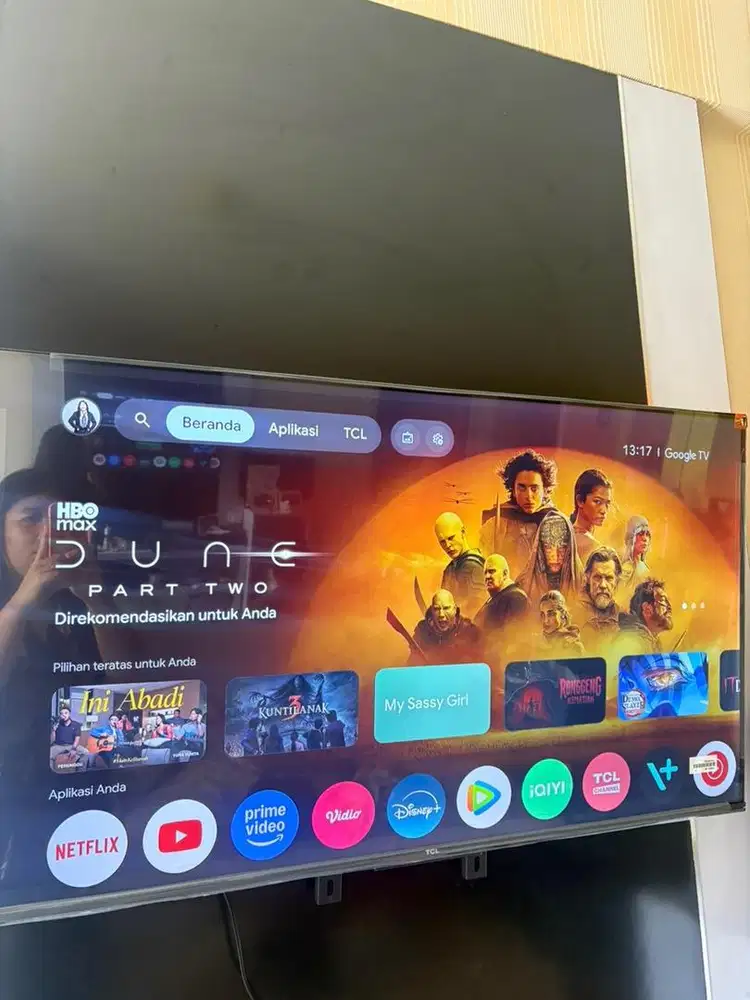 TCL 43 INCH 43V6C UHD 4K GOGLE TV TERBARU GARANSI RESMI