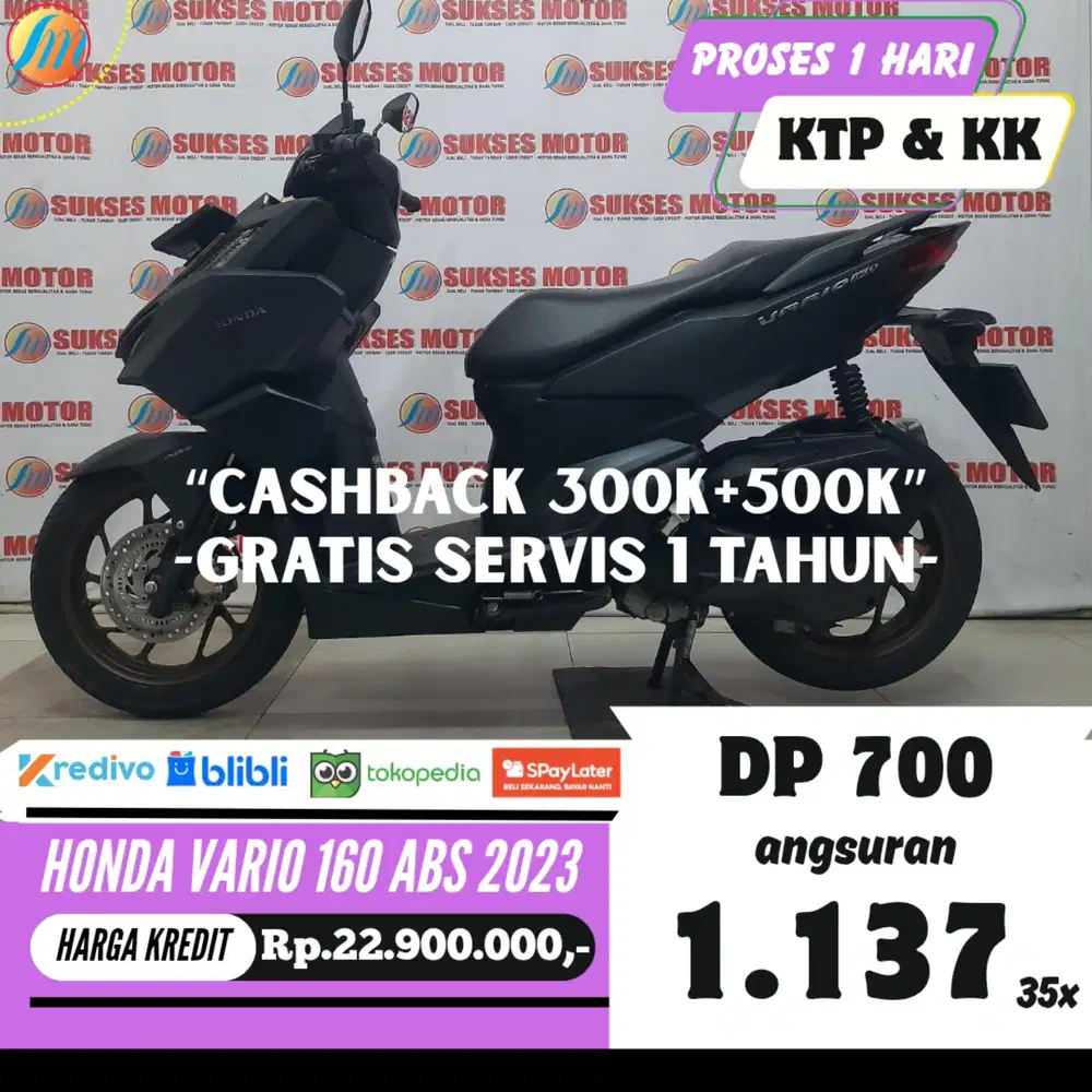 HONDA VARIO 160 ABS 2023 KREDIT DP 700RB ANGSURAN SANGAT TERJANGKAU
