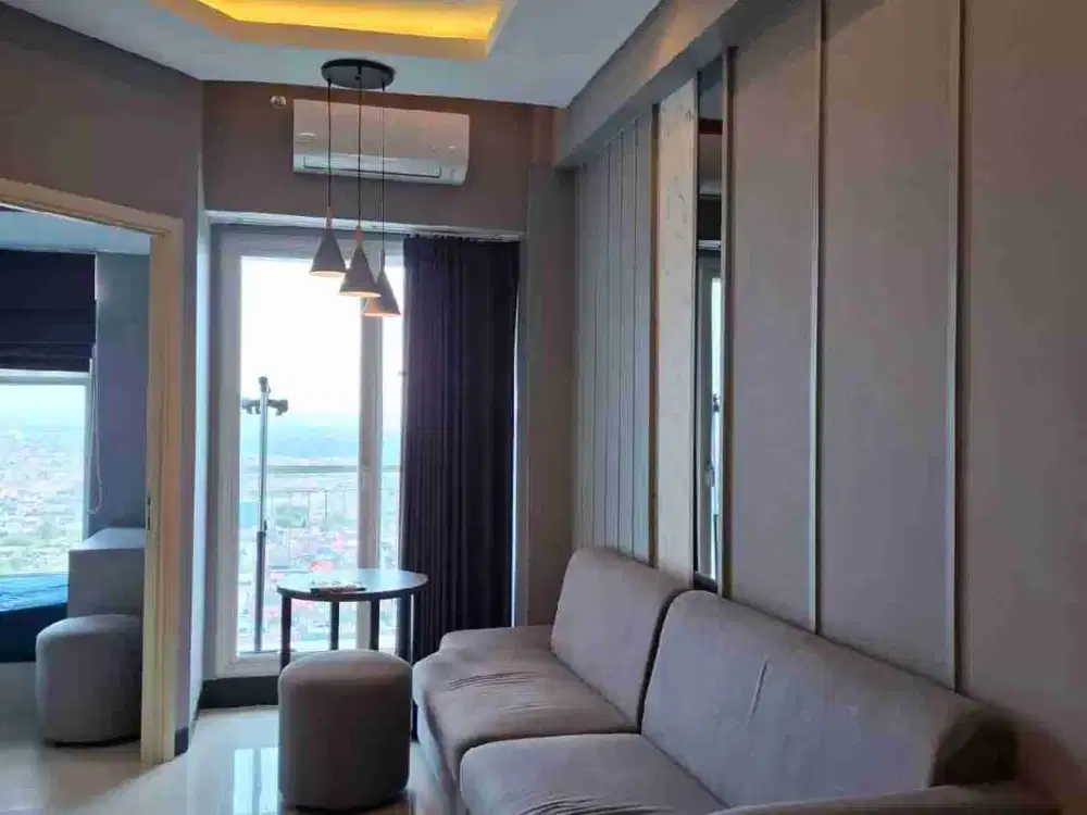 Apartemen Amor 2BR lantai 19, Pakuwon City, Surabaya Timur.