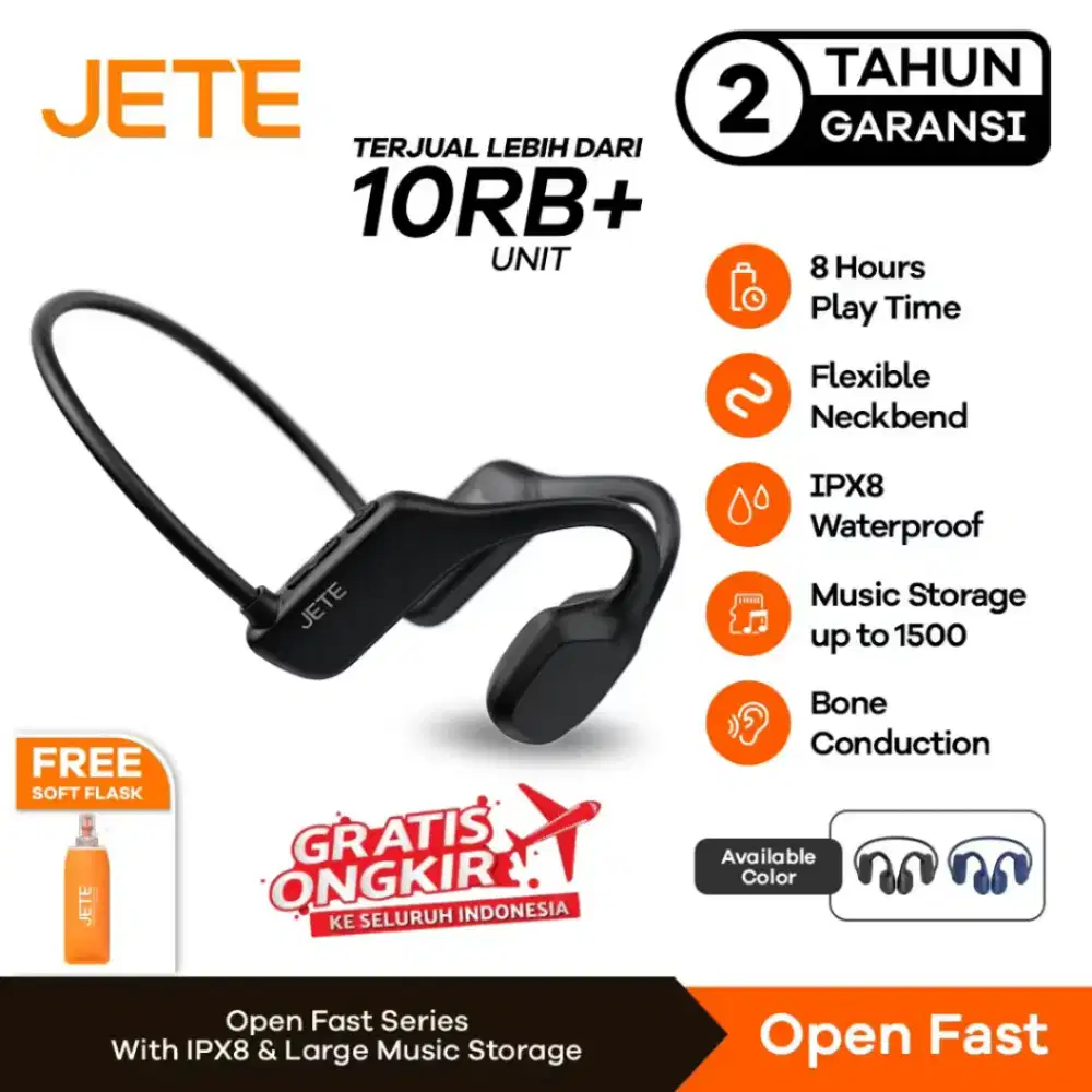 HEADSET BLUETOOTH JETE OPEN FAST TWS OPEN EAR BONE CONDUCTION