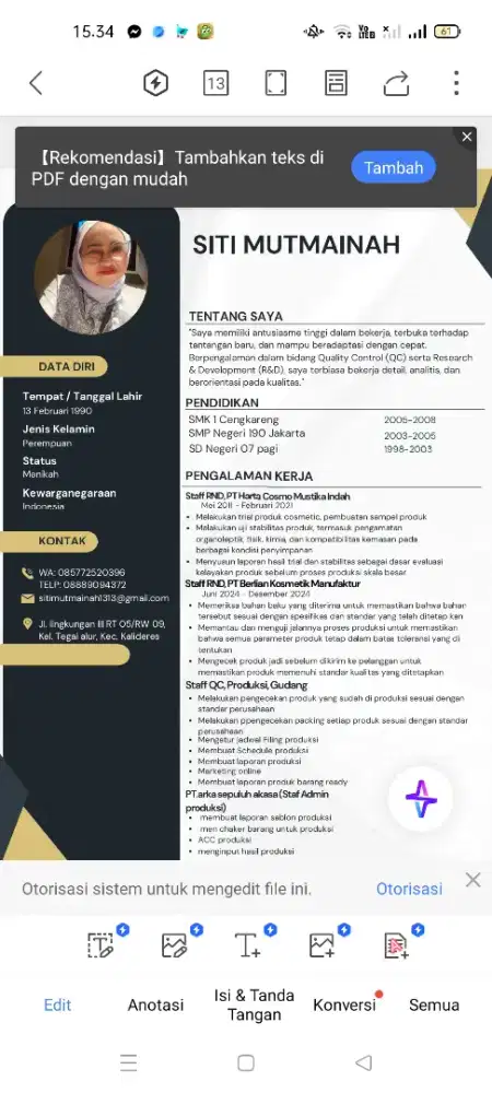Mencari pekerjaan