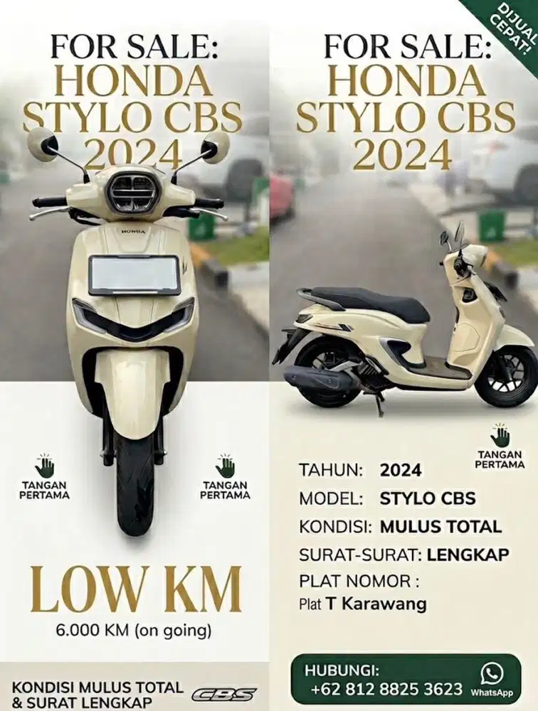 Di Jual Honda Stylo LOW KM