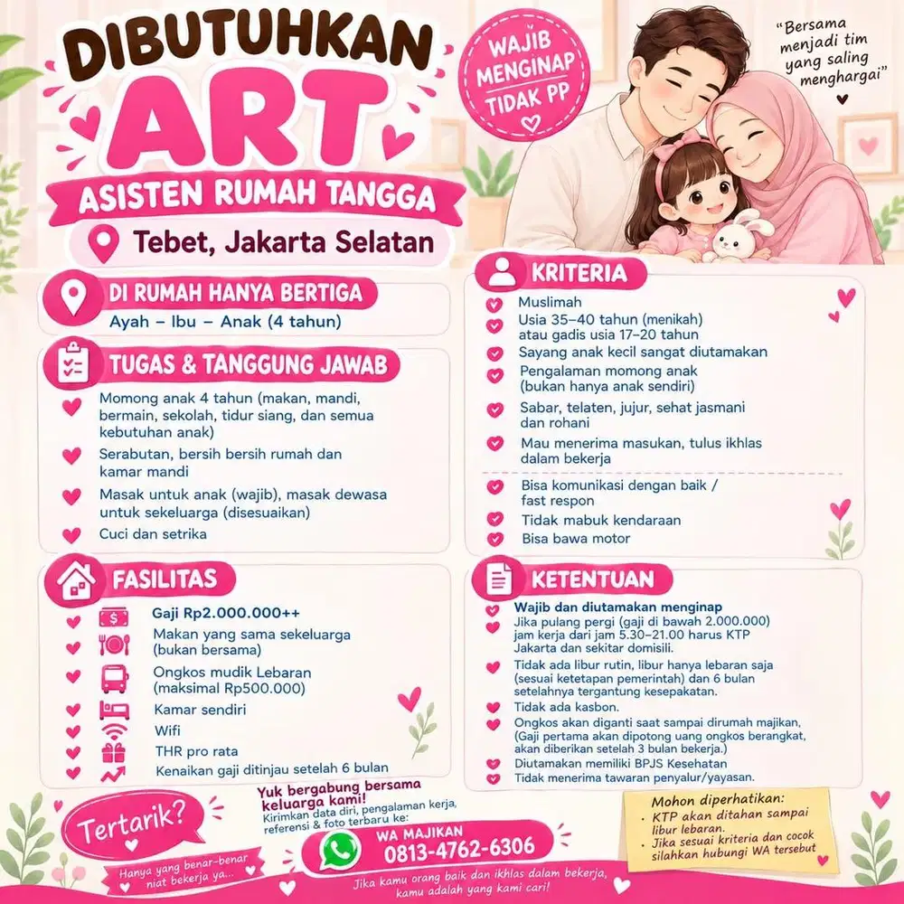 Dibutuhkan secara ART momong serabutan