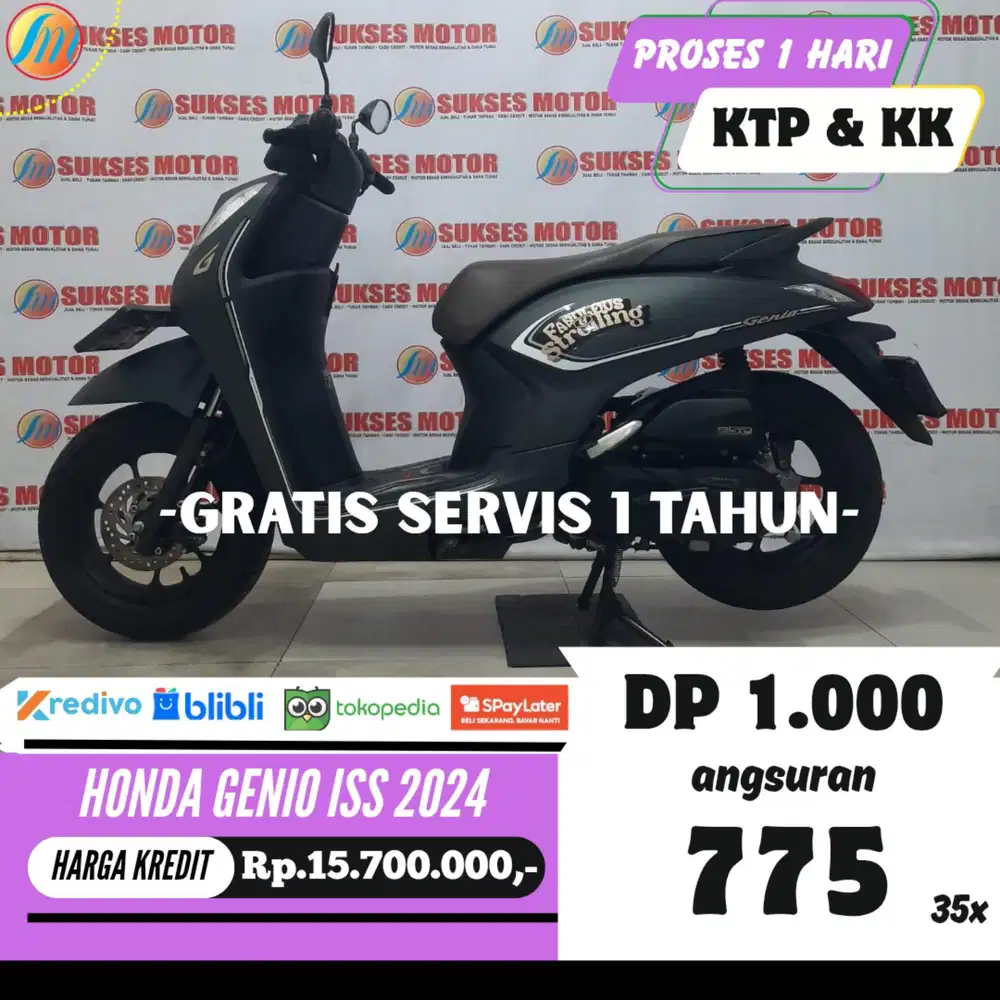 HONDA GENIO ISS 2024 KREDIT MURAH ANGSURAN SANGAT RENDAH BERGARANSI