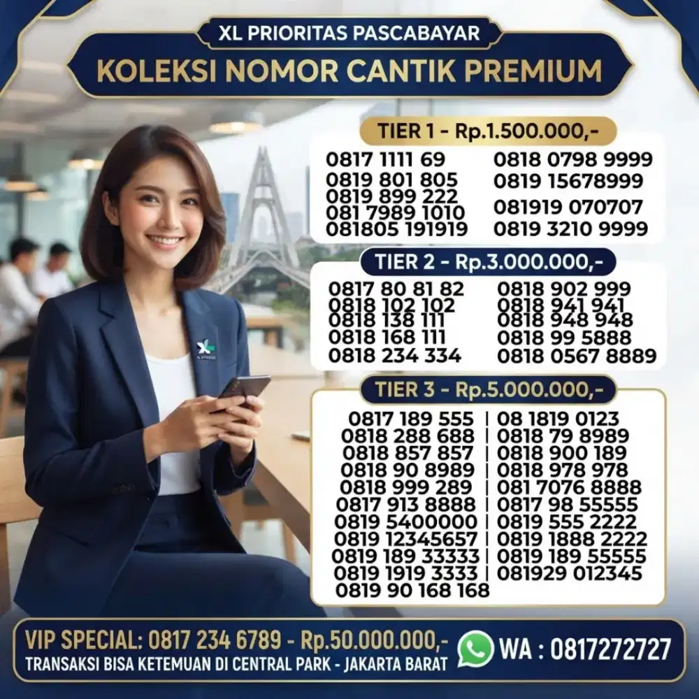 NOMOR CANTIK XL PASCABAYAR