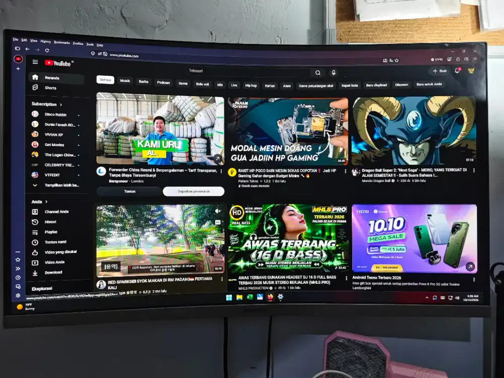 Monitor 27 Samsung Curve C27RX50
