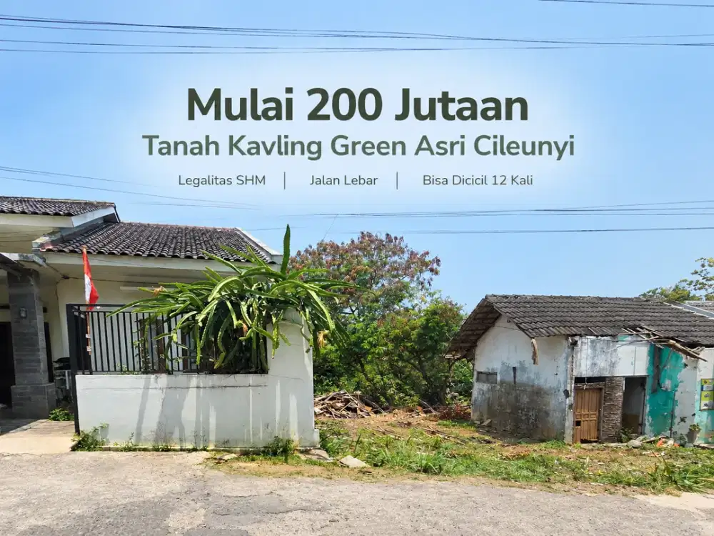 Baru Launching! Kavling SHM Kawasan Cileunyi Cicilan 12X