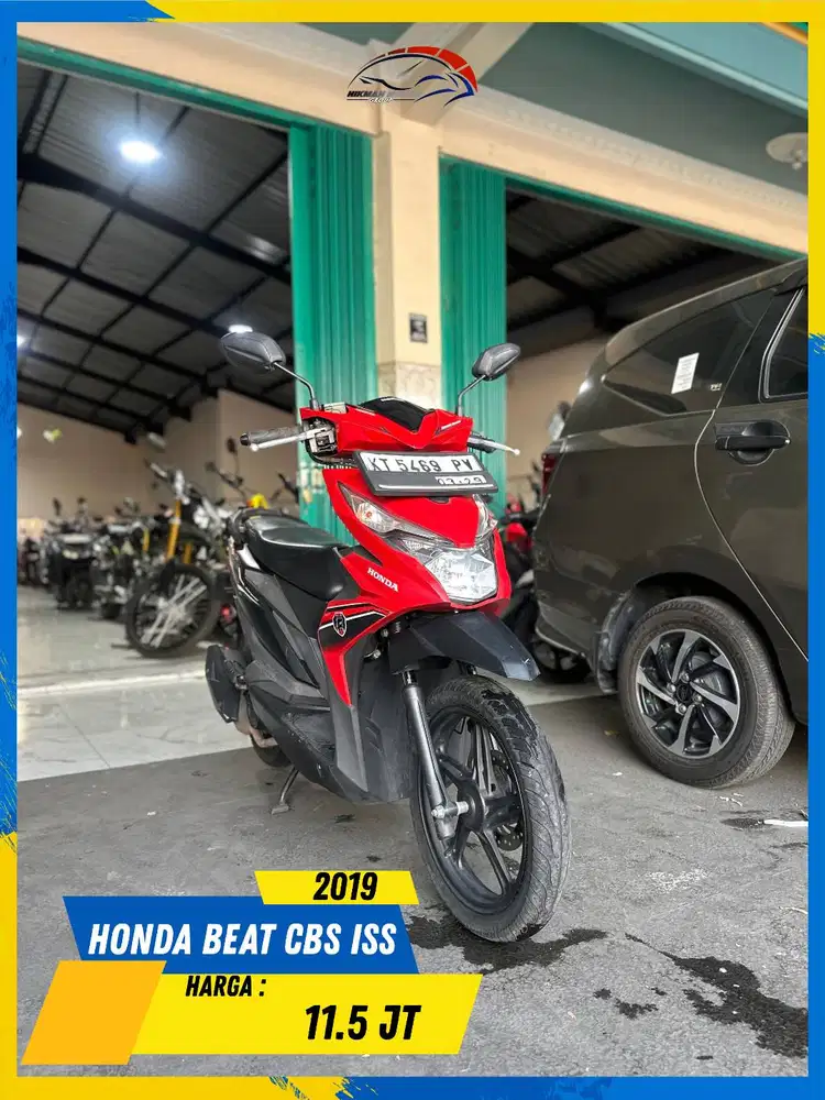 HONDA BEAT CBS ISS 2019 PLAT KT LOW KM BOSS HIKMAH MOTOR KEPUH