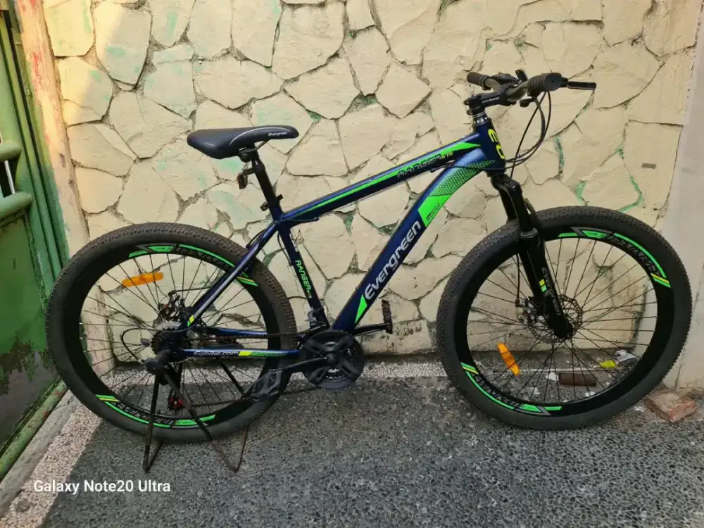 Jual butuh sepeda MTB evergreen UK 27.5 gigi 3x7 speed fungsi normal
