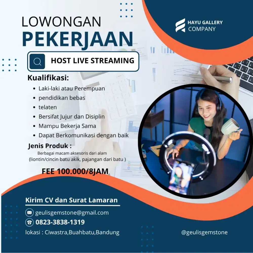Lowongan kerja host live