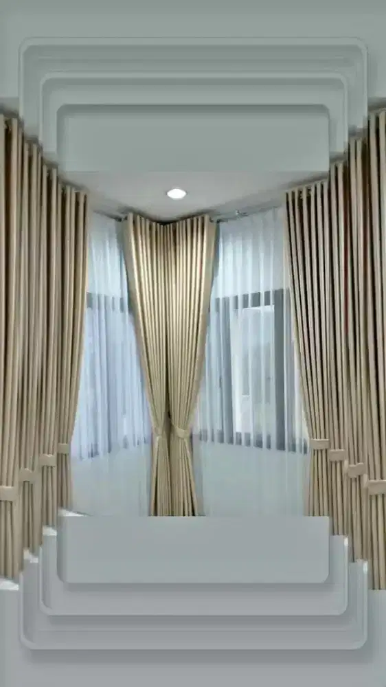 tirai gorden rumah minimalis kantor dan hotel costum