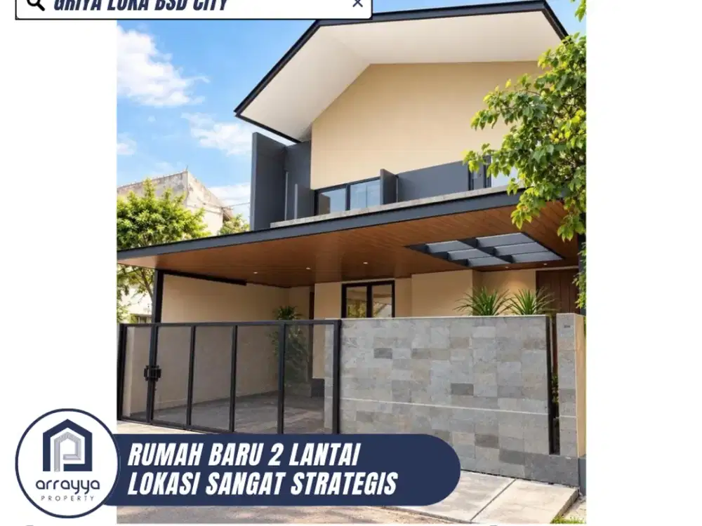 BRAND NEW HOUSE, RUMAH MODERN CANTIK SIAP HUNI DI GRIYA LOKA BSD (HRB214)