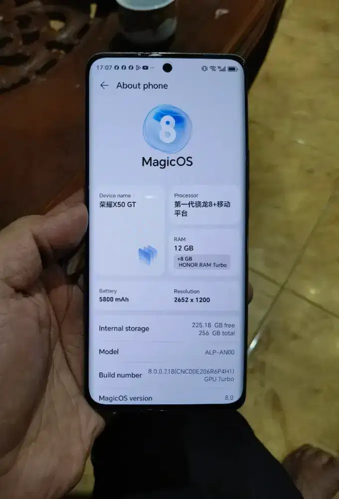 Honor x50gt 12/256 batangan imei beacukai