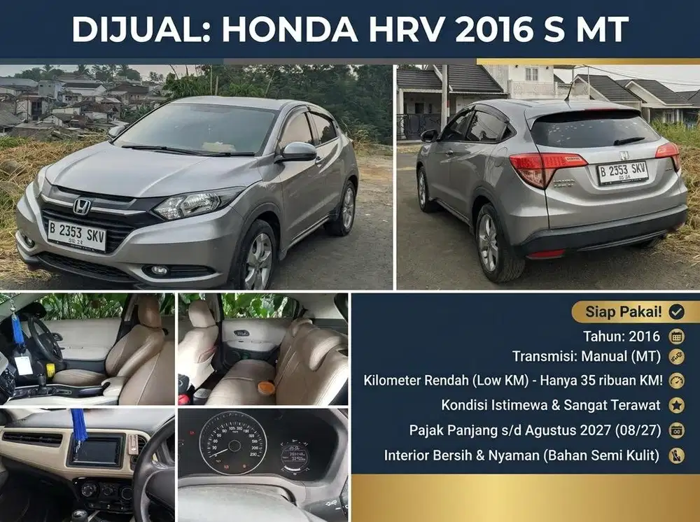 Honda HRV 2016 tipe S