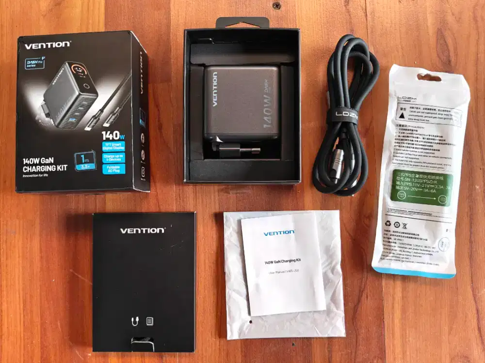 charger vention dash 140 + kabel multi protocol LDZM