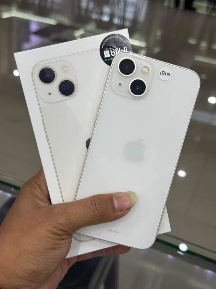 Iphone 13 128Gb starlight second resmi mulus no minus bh 86% original